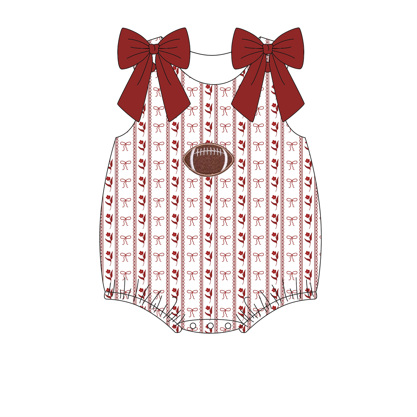 Ruby Dark Red Football Bubble